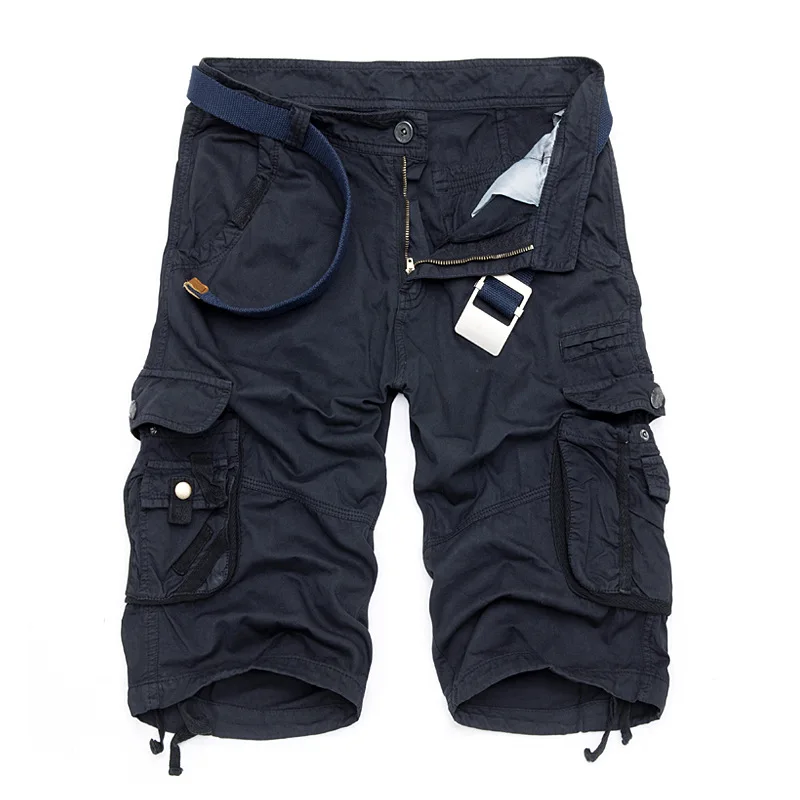 Custom Logo Polyester Shorts Loose Work Shorts Cargo Soft Fabric Work Shorts For Men