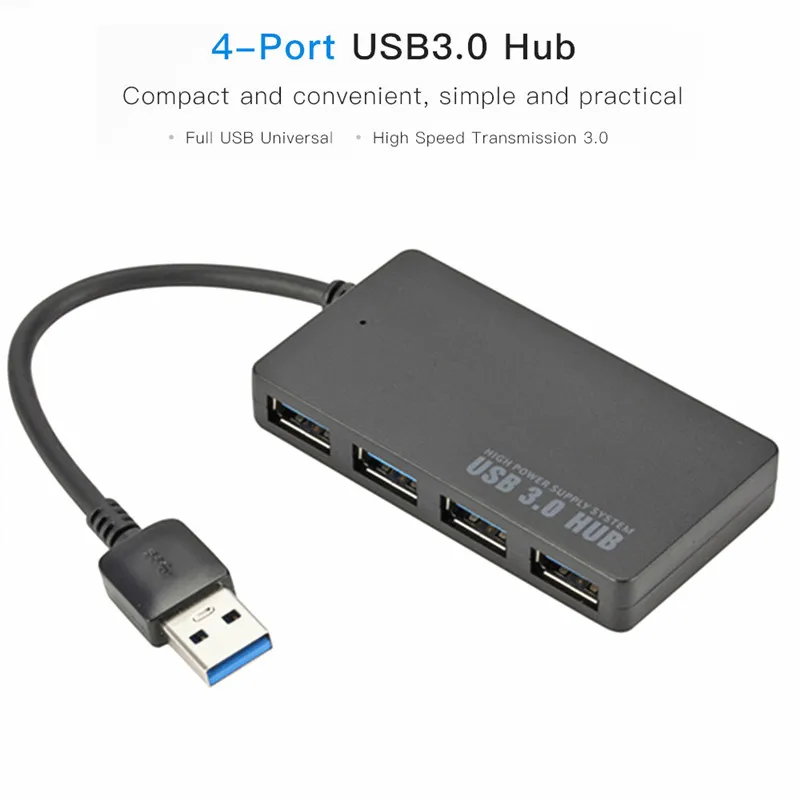 Usb-концентратор 3 0 4 порта высокоскоростной концентратор высококачественный USB-концентратор разветвитель для ПК ноутбука Mac настольного