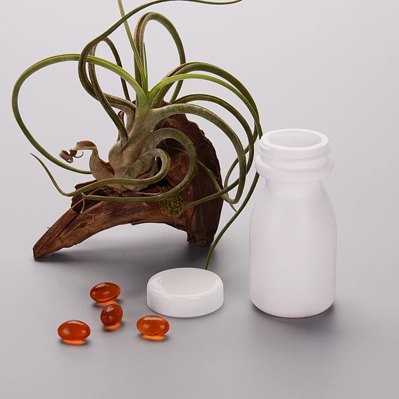 White Medical Pill Plastic Bottle 100Ml Medicine Plastic Bottle