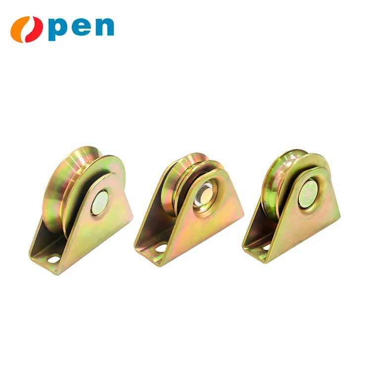 v y u groove  bearing galvanized steels Sliding Gate Roller  wheel For Heavy Sliding Door  exterior doors others doors
