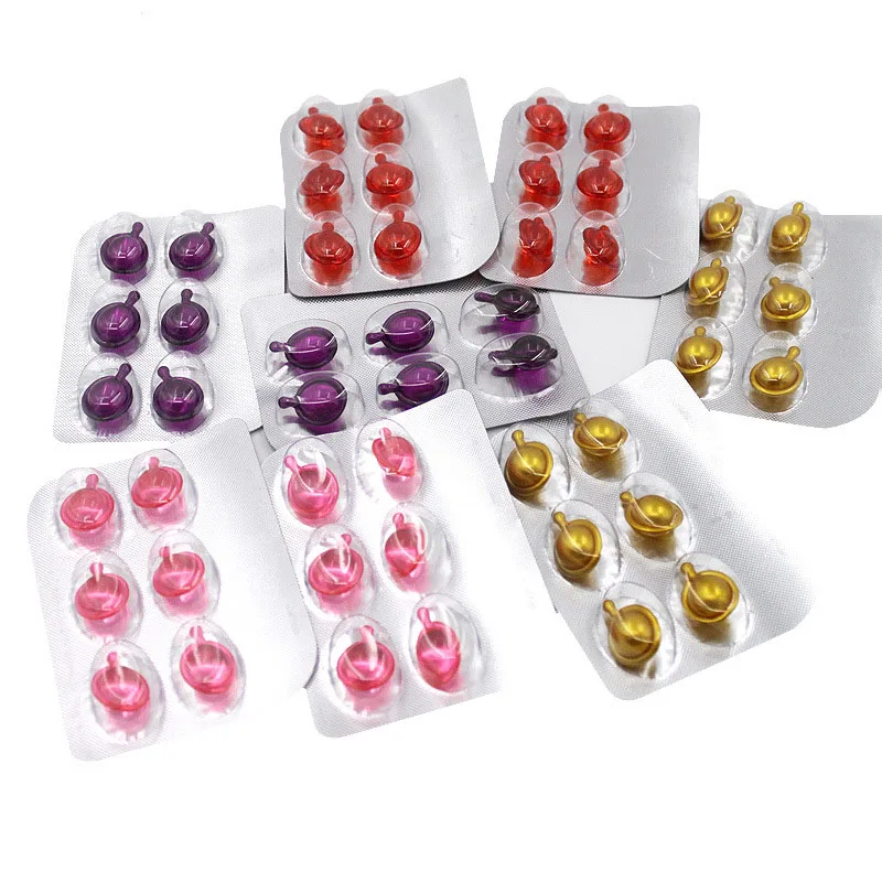 Professional care vitamin E hair repair essence capsule for repairing dry and damaged hair