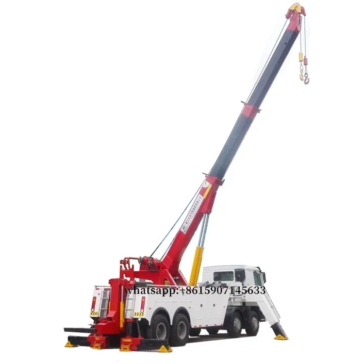 Used 40 Ton HOWO Under Lift Heavy Duty Rotator Wrecker Tow Truck for Sale