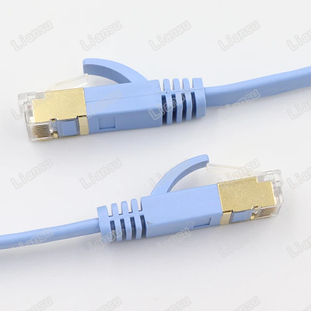 Сетевой кабель Liansu Linksup соединительный rj45 8P8C плоский 0 5 м 1 2 3 м-30 CAT 7