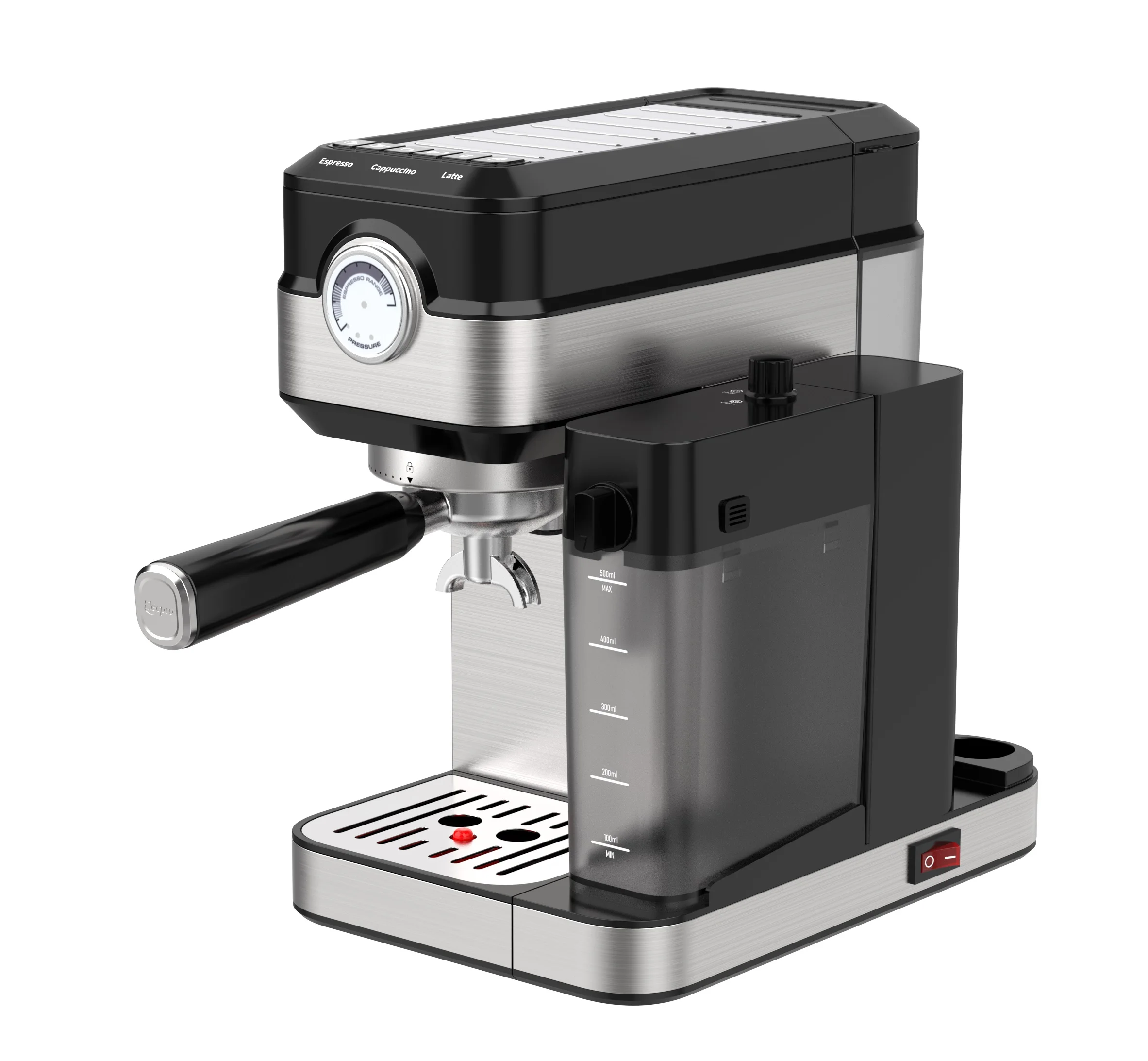 2in1 Espresso coffee maker with Milk tank  19 Bar touch menu home kitchen appliance