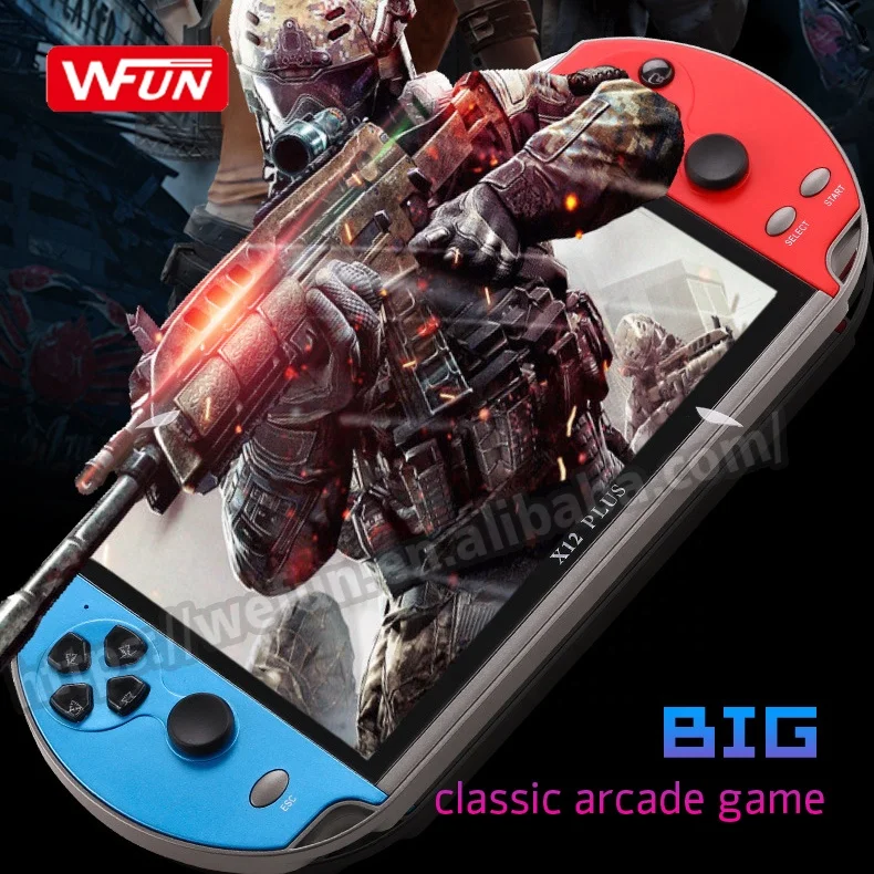 Игровой плеер X12 Plus 7 дюймов портативная консоль с ЖК-экраном портативные видеоигры для детей и