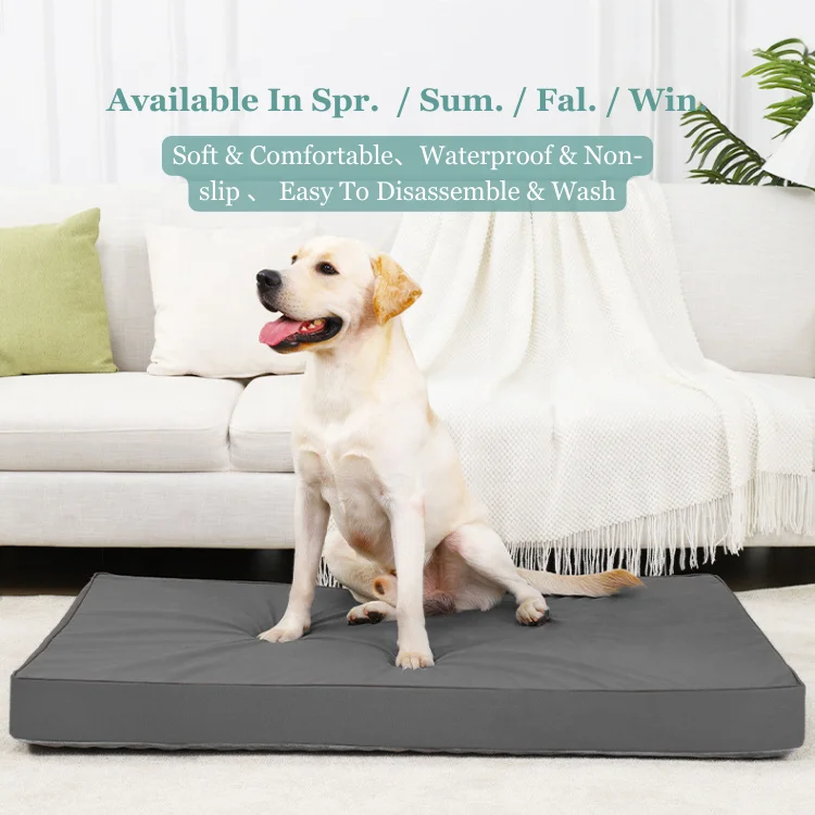 Eaynon Custom Waterproof Bidirectional Availability Egg Sponge Foam Orthopedic Polyester Durable Was Hable Dog Bed For Pet