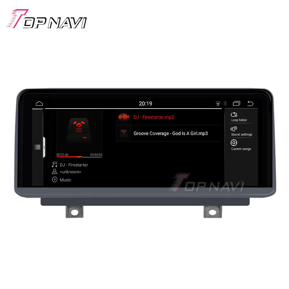 Topnavi Система Android автомобильное радио стерео с автомобильным GPS медиаплеером для BMW F10 F11 (2010 2011 2012) GPS навигация