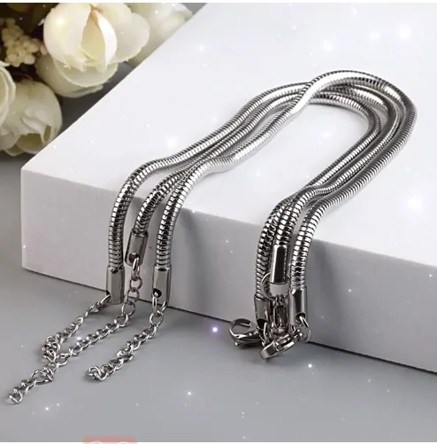 2023 Fashion Simple stainless steel soft snake bone chain metal bracelet Stainless steel Basic Charm Bangle