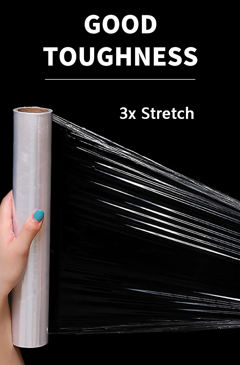 High Quality Best Fresh Shrink Pvc Food Grade Stretch Food Cling Wrap Plastic Film For Food Wrap Jumbo Roll With Cut