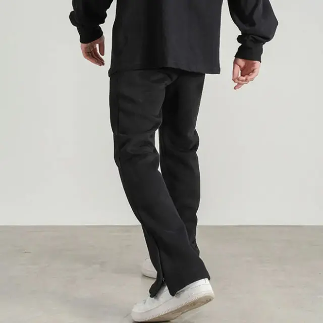 Custom Joggers Sweatpants Men and Women Drawstring Solid Casual Sweat Pants Baggy Track Unisex Puff Print Stacked Pants