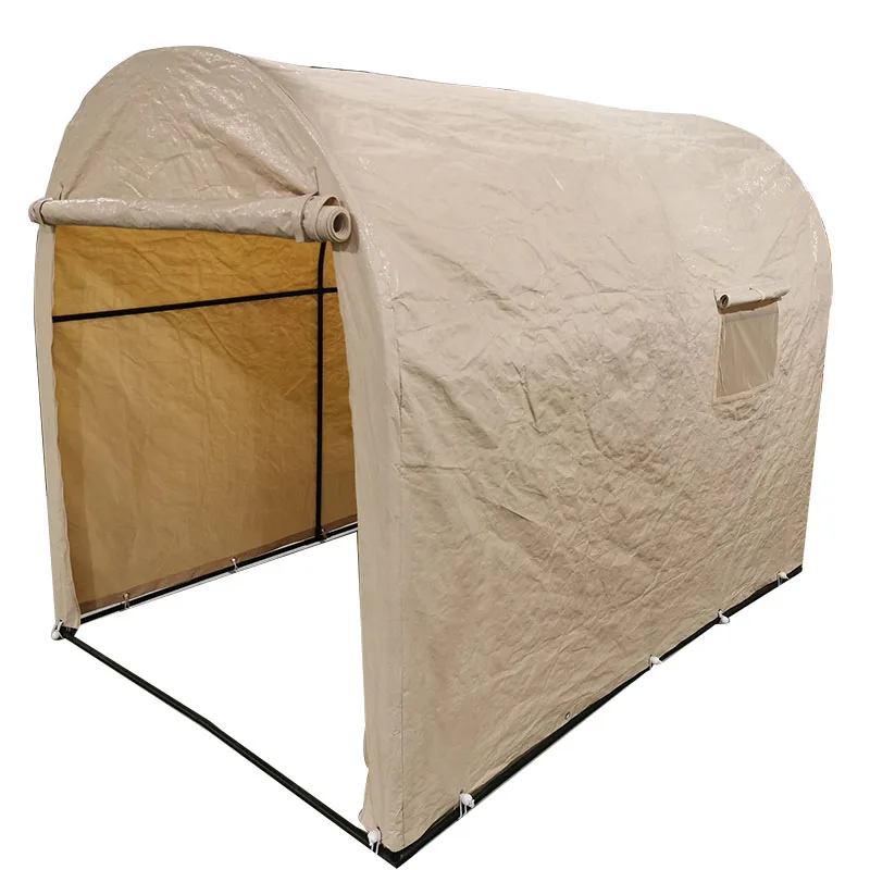 Waterproof PE foldable bicycle shed shelter cover storage tent carport  with windows