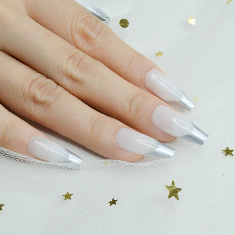 Custom Logo High Density Mirror Effect Nail Polish Gel Nail Polish Nail Art Silver Gel Polish