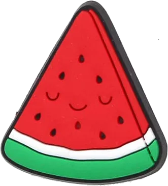 Hot Sell Fruit Theme Shoe Charms pins Custom Watermelon PVC Rubber Shoecharms for croc shoes