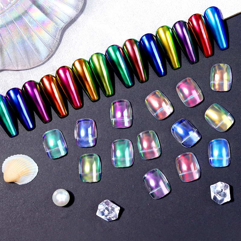 Wholesale High Quality Oem/odm Aurora Mirror Nail Powder Liquid For Nails Para Unas