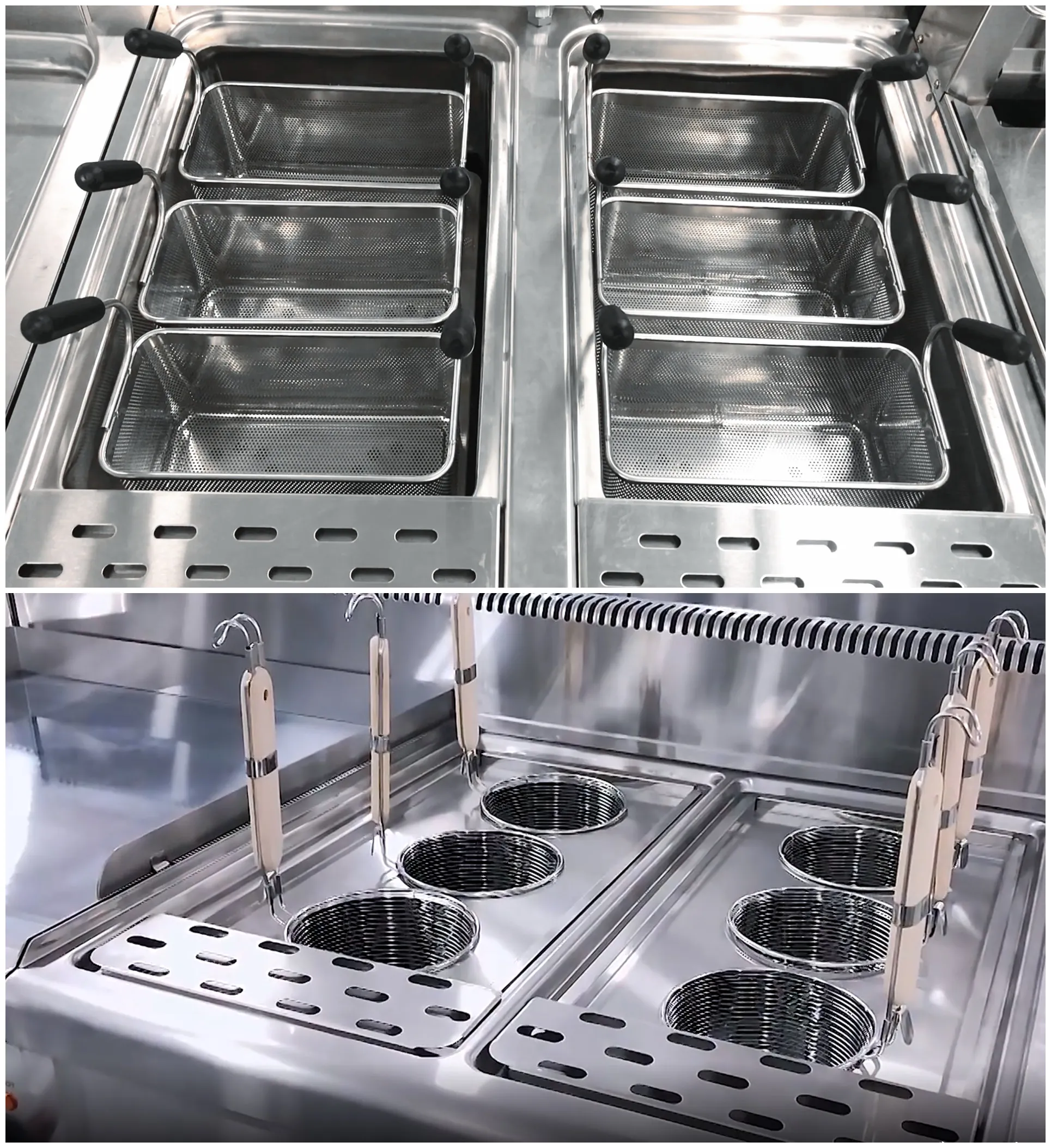 Restaurant commercial 6 basket automatic gas electric instant ramen noodle pasta cooker boiler boiling cooking machine equipment