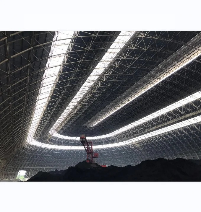 LF-BJMB Prefab space frame dome roof construction systems dry coal storage shed for sale