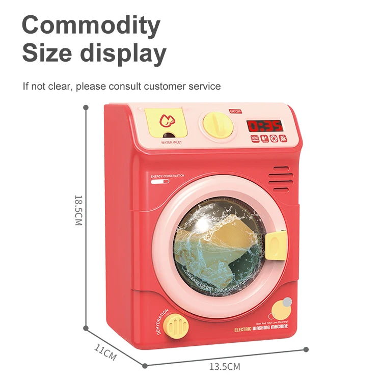 Children Mini Toy Educational Pretend Play Plastic Home Appliances Household Washing Machine Toy Furniture Toys