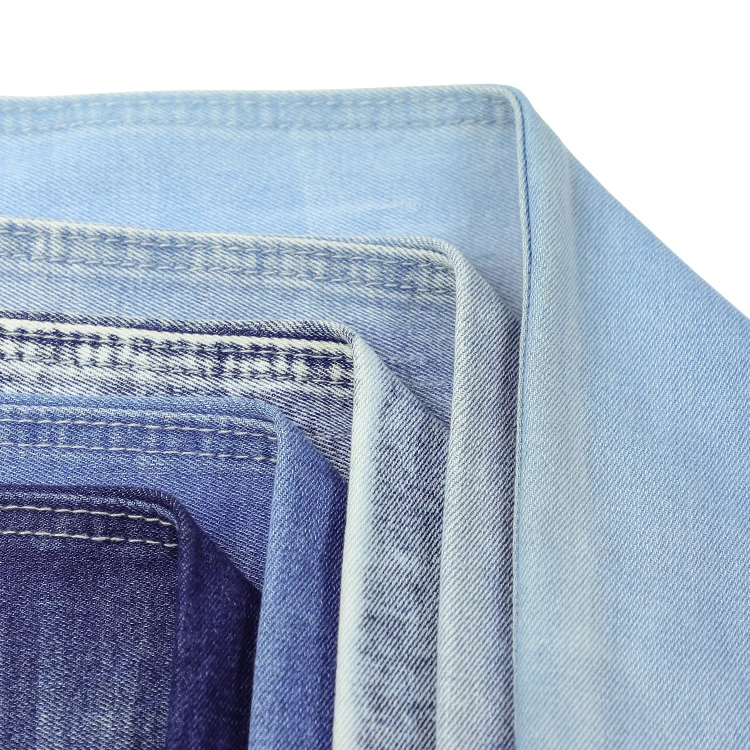 909 New Knitted Denim Fabric Suppliers Colored Slub Denim Fabric Japanese Denim Fabric