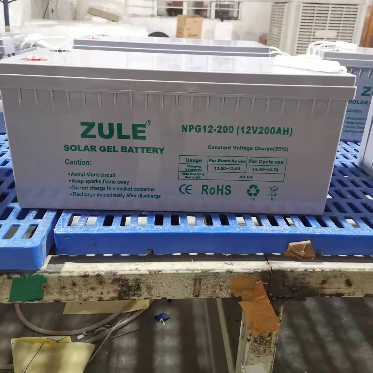 OEM Deep Cycle Safe Solar Gel Batterie Solaire 12V 200Ah Lead Acid Batteries For Solar System