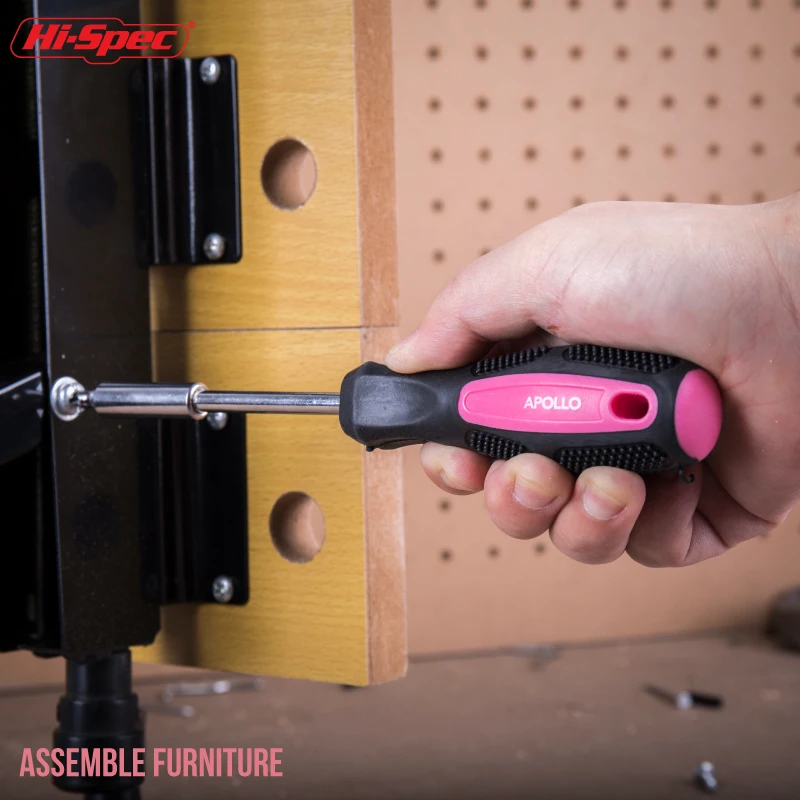 39pc Pink Home & Office DIY Tool Kit Set Complete Essential Household Hand Tools in a Compact Portable Tool Box. OEM ODM Ready