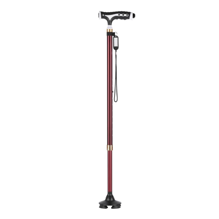 Gaobo Lightweight Aluminum Adjustable Walking Stick Magnet Soft Handle Canes for Old People Injured Disabled People