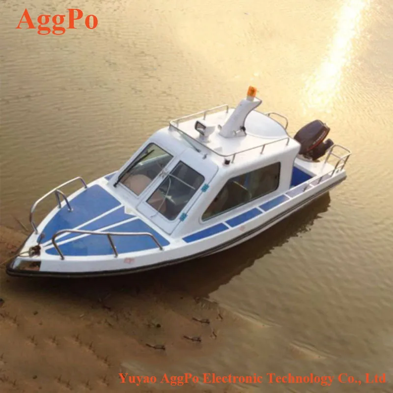 New product fiberglass high speed outboard Sport Yacht 4 person fishing speed boat 40-60HP engine with speed 50-55km/h
