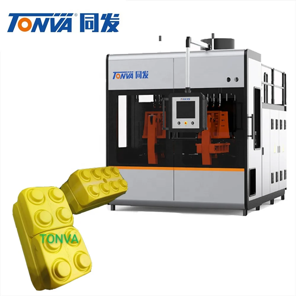 extrusion blow molding machine and molds for plastic toy lego toy bricks toy building blocks making