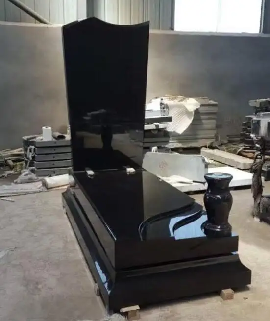Latest cheapest Black granite Russian tombstones