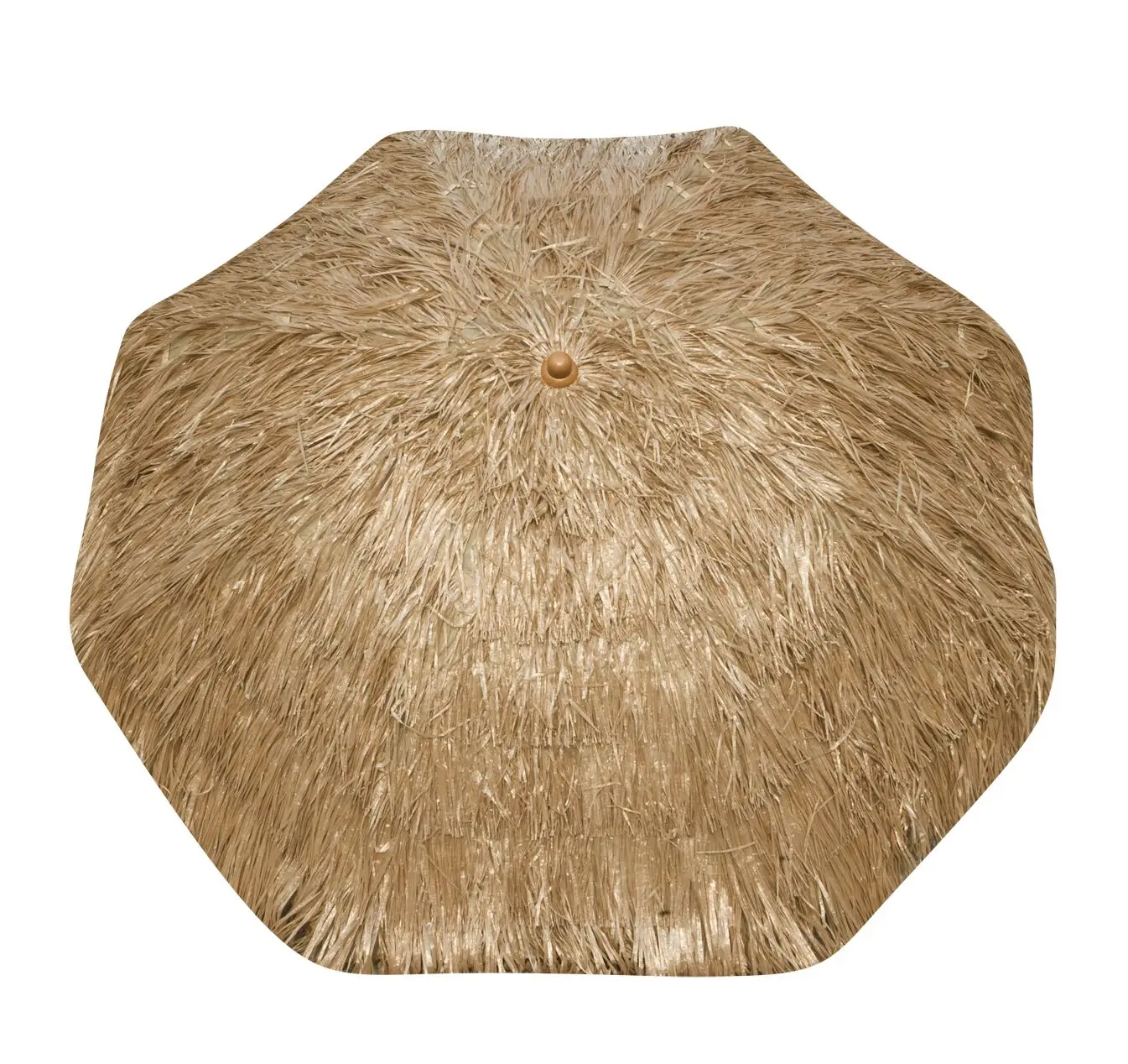 outdoor sun umbrella with straw