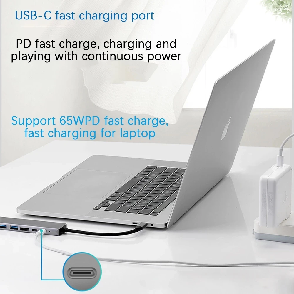USB Type C Hub Dock for MacBook Adapter 4K Hub USB 3.0 Card Reader Laptop Docking Station computer docking station
