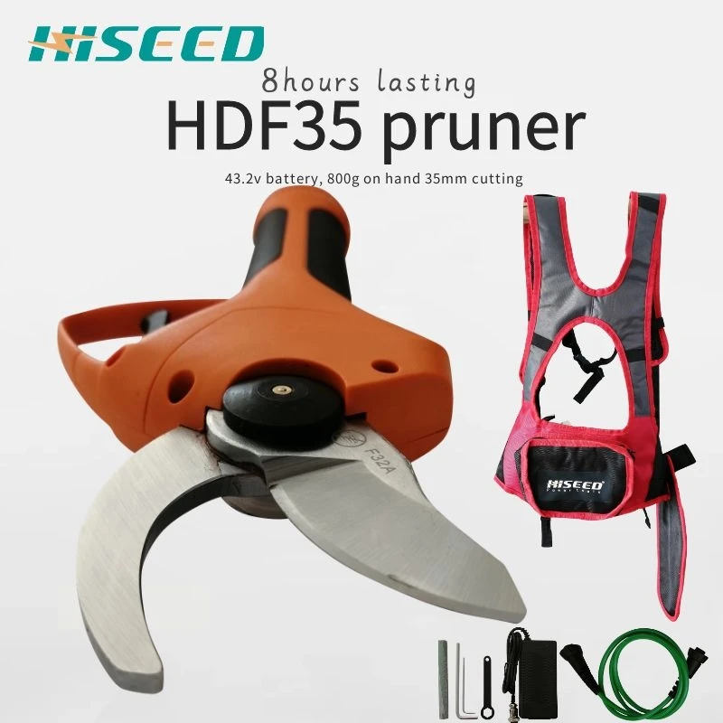 Hiseed 100-240V AC,50-60Hz 35mm Electric Gardening Scissors Electric Pruning Shear for Tree Branch Cutting Pruners