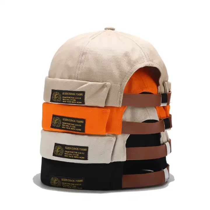 High Quality Custom Embroidery Logo Bucket Hat with custom Logo Melon Skin Baseball Hat