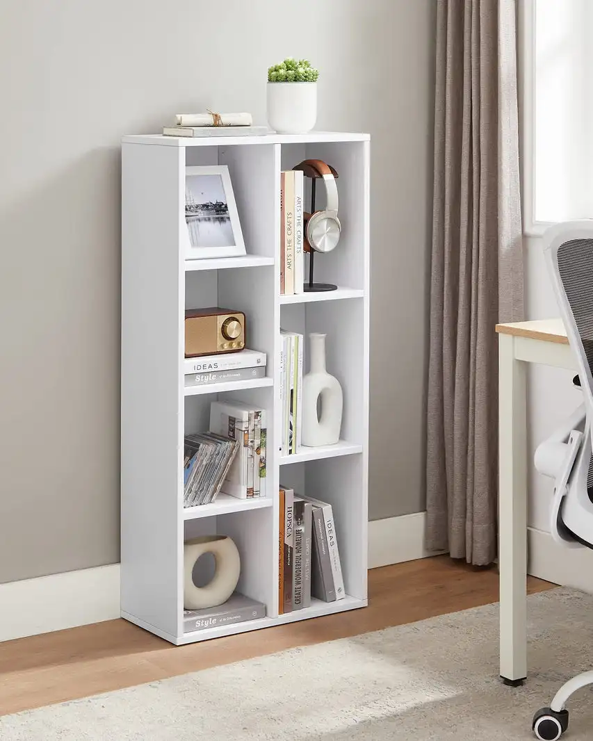 Оптовая книжная полка с 7 отсеками 50x24x106 см