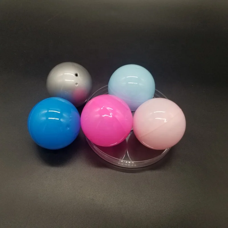 Оптовая продажа низкая цена пустые капсульные игрушки Gachapon 2 дюйма 50 мм круглый пластиковый игрушечный контейнер для торгового