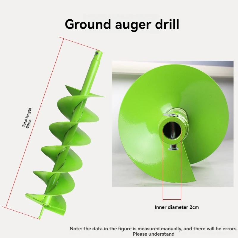 Big Tree Wholesale Alloy Garden Earth Digging Holes Ice Auger Earth Auger Drill Bits Power Tool Accessories Spare Parts