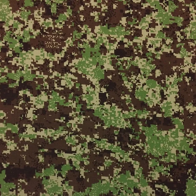 Fabric manufacturer custom printing camo ripstop 50%nylon 50%cotton digital green brown afghanistan forest camouflage fabrics