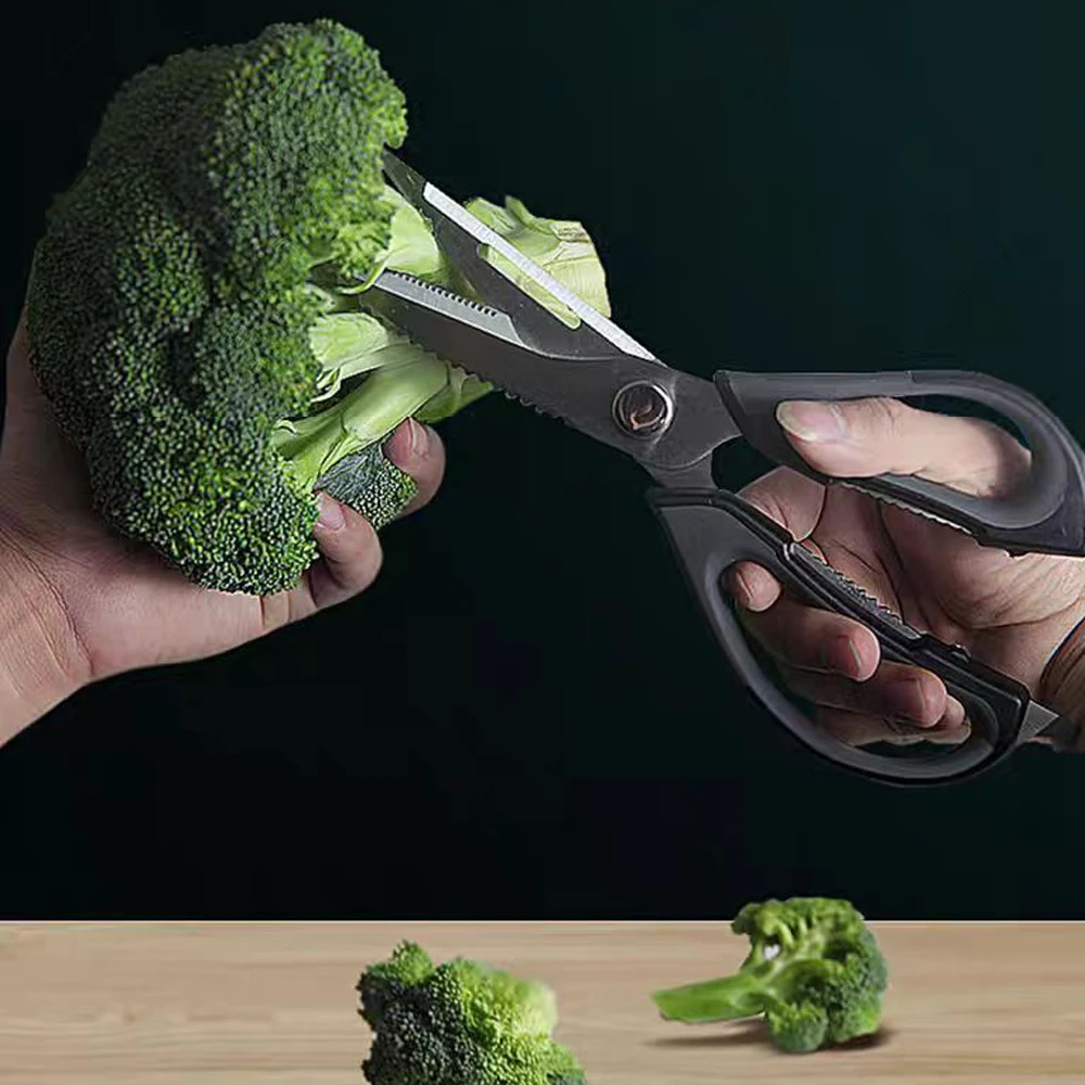 KITCHENCARE Multifunctional Stainless Steel Fish Chicken Bone Poultry Shears Plastic Handle Kitchen Shears Kitchen Scissor