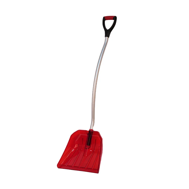 Plastic Snow Shovel Snow Removal with metal handle with transparent head normal pack