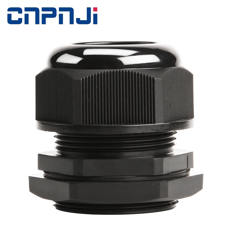 Water Tight Nylon Cable Glands Черный пластиковый кабельный ввод M16 для плоского кабеля
