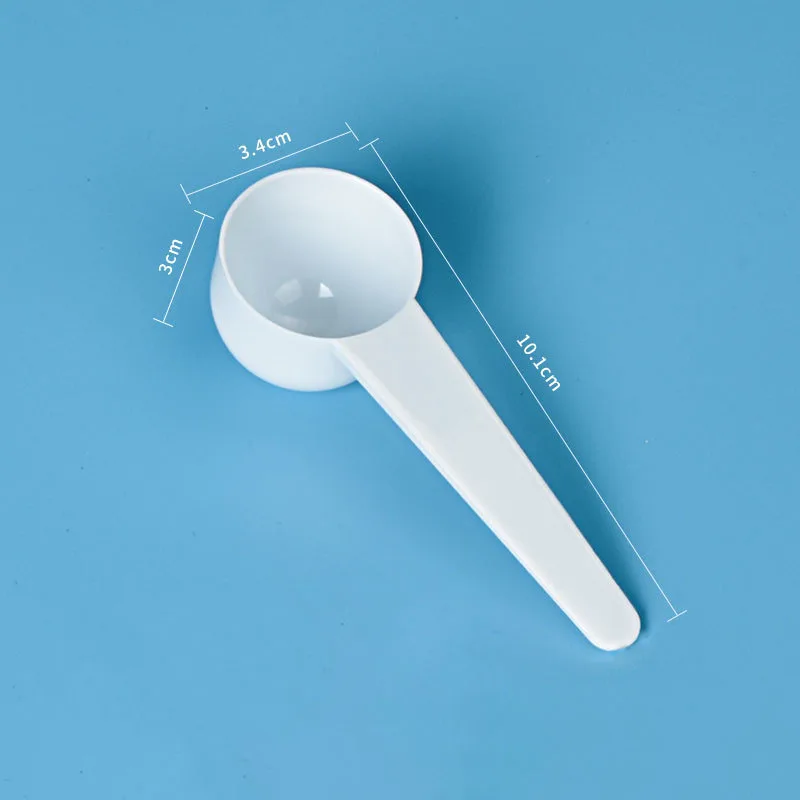 Bambus 10g Plastic Measuring Scoop Measuring Powder Measuring Spoon Customizable Plastic Square Chocolate Spoon White Size 45cm