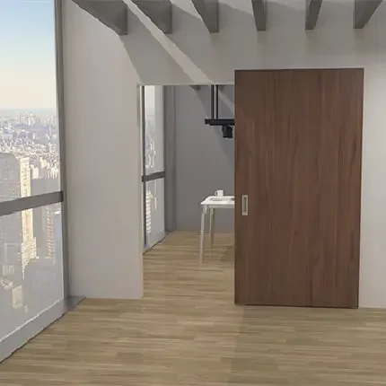 Безрельсовый Невидимый призрачный трек с мягким закрытием дверной