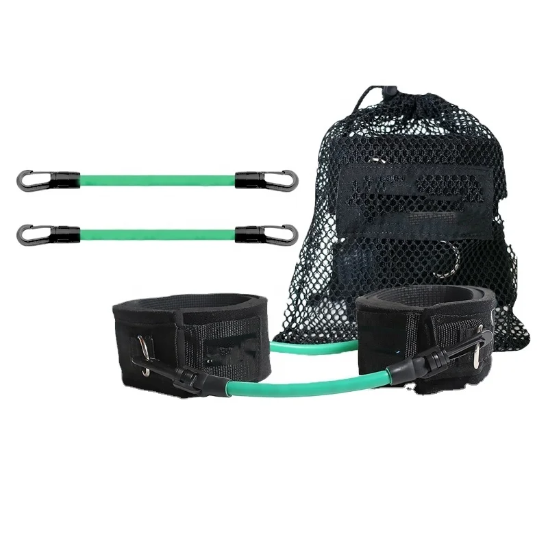Speed Agility Leg Tube Bands Set Resistance Bands Latex Tube Mesh Bag or Customized Micro Bands Latex Fabric 100 Sets Thai Latex