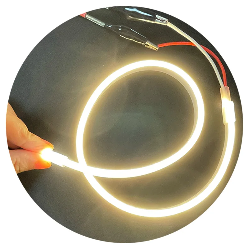 cabinet linear flat 4mm 4x8mm 4x10mm 5cm cuttable pure silicone waterproof led neon flex 12v strip rope light 24v
