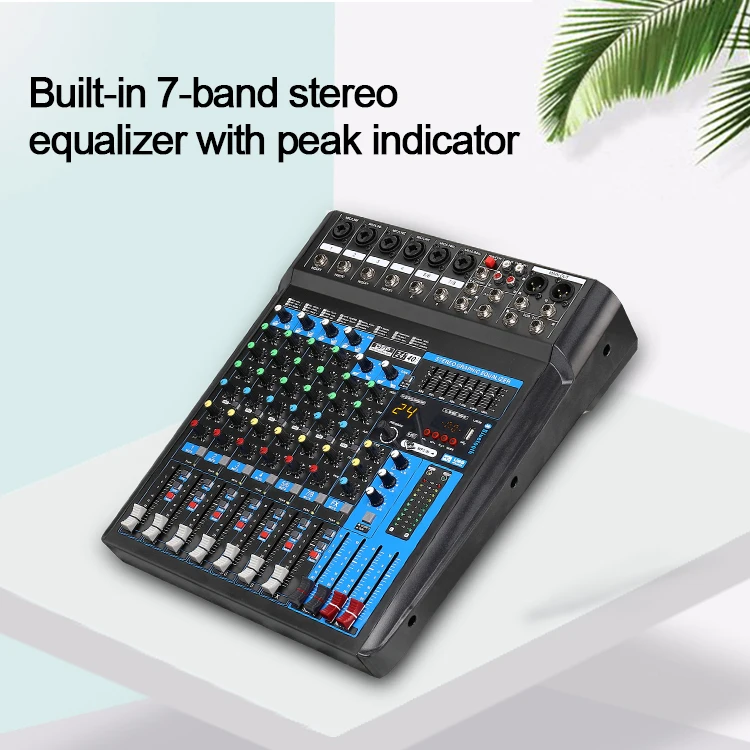 Jun nan Manufacturers Wholesale Professional Mixer Audio High Quality Digital Mixer Amplifier  Audio