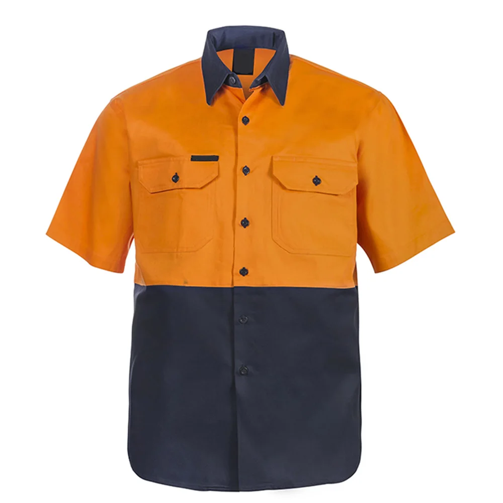 Рубашка HiVis L/S большого размера мужские рубашки на заказ униформа для технического обслуживания рабочая
