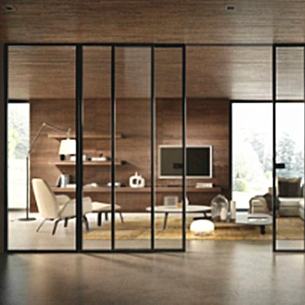 Hot Customized window door Partition Wall Steel design shop windows and doors manufacturers