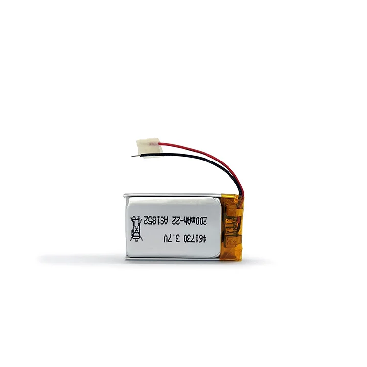 Lipo Battery 461730 3.7v 200mah 0.74wh Li Llithium ion Polymer Battery for Smart Shoes with UL/CE/KC/UN38.3 Certification