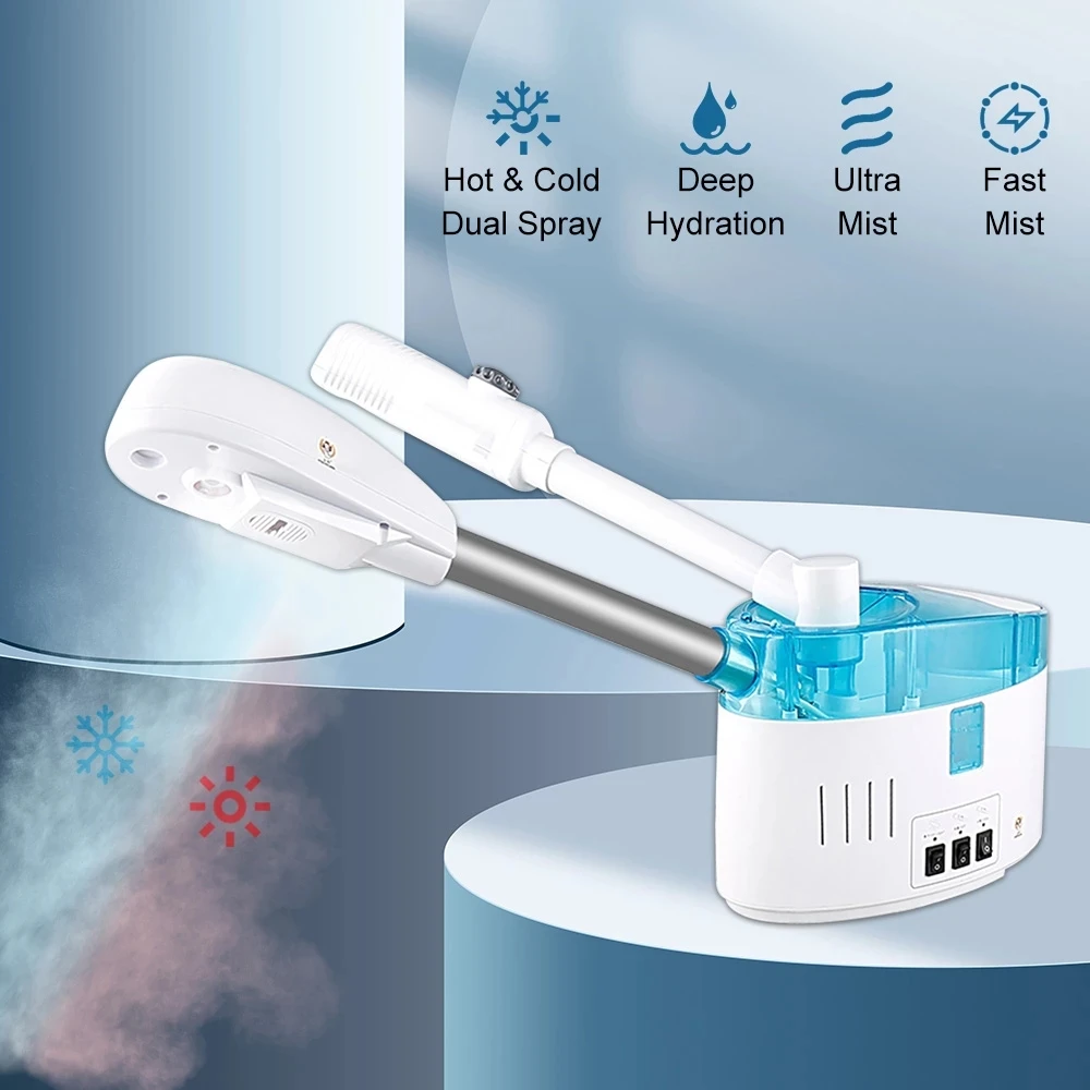 High Pressure Spray Jet,  Oxygen Injector Facial Beauty Face Steamer Hot and Cold  Facial Steamer/