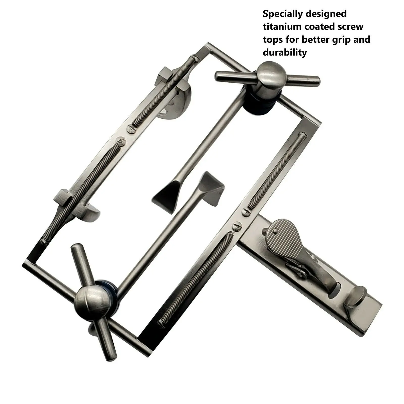 Dingman Mouth Gag Cheek Retractor with 3 Tongue Blades Cheek Retractor Mouth Opener Steel Ce ISO Clamp DHL PK Manual A+ Grade