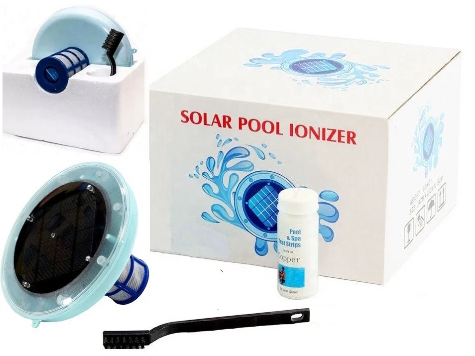 SR001 Wholesale Price Bacteria Alage Reduce Household Solar Swimming Pool Ionizer for swimming pools